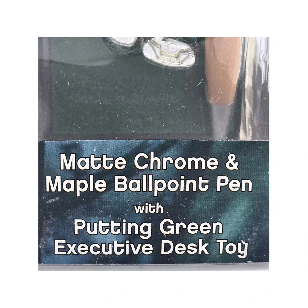 Pierre Cardin Maple  Ballpoint Pen Matte Chrome Putting Green Executive Desk Toy